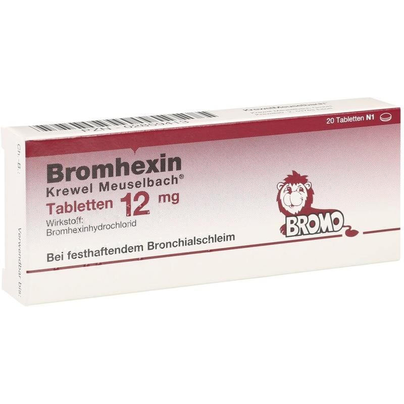 BROMHEXIN Krewel Meuselb.Tabletten 12mg